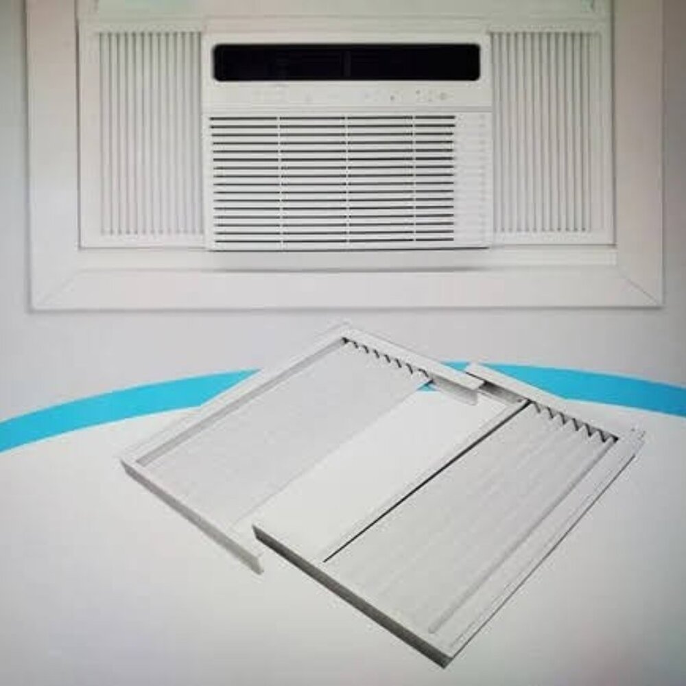 New Window Air Conditioner Side Panels W/Frame Window Accordion - Save $